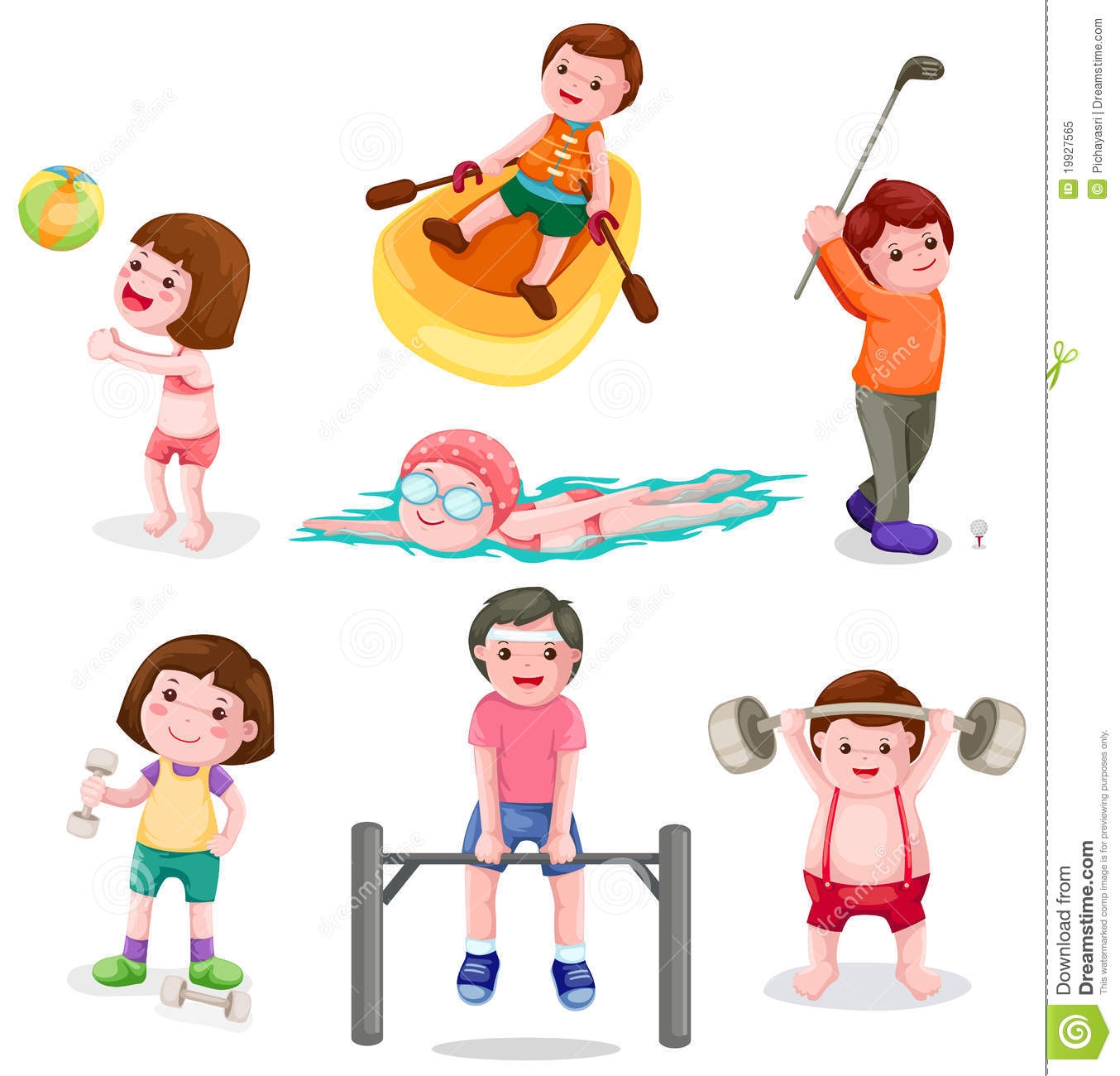 Kids Exercise Clipart | Free download on ClipArtMag