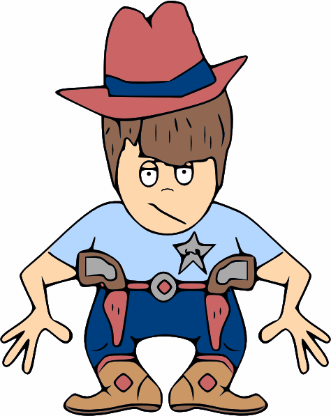 474x597 Cowboy Kid Clip Art