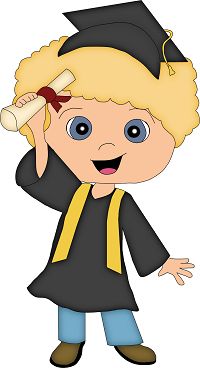 200x368 Kids Graduate Clipart