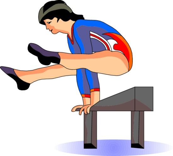 550x498 Gymnastics Clip Art Clipart Clipartcow