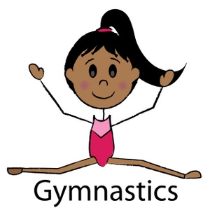 300x300 Free Girls Gymnastic Clip Art Gymnast Clipart Image Dark