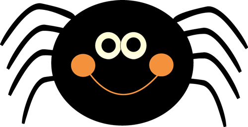 500x256 Cute Spider Halloween Clipart For Kids