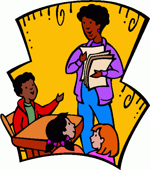 490x555 Teacher And Students Clipart