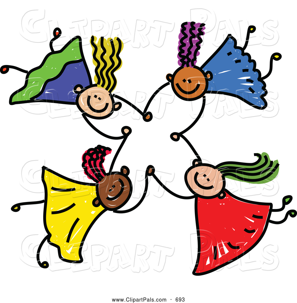 1024x1044 Free Children Holding Hands Clipart Image