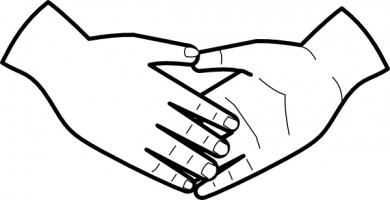 390x200 Free Clipart Holding Hands