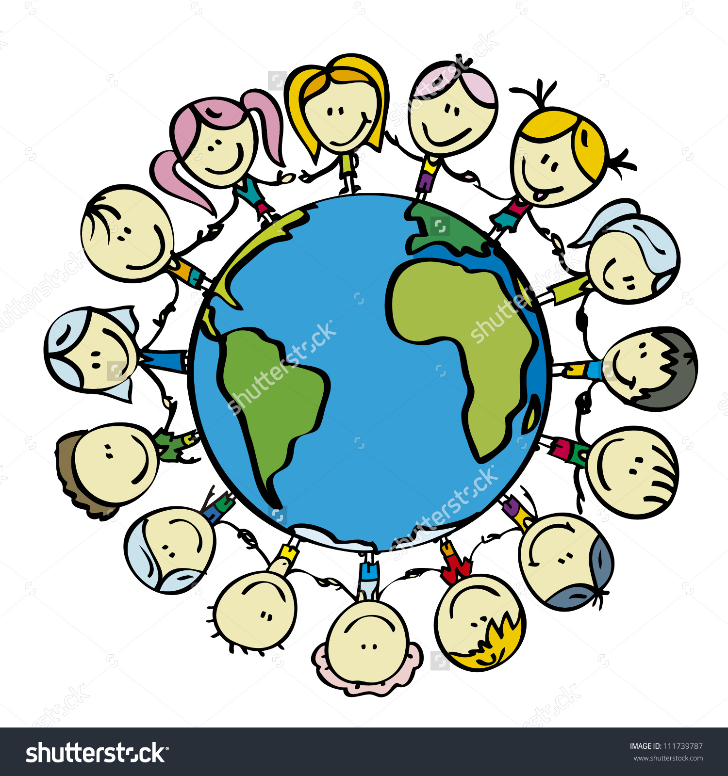1500x1600 Kids Of The World Holding Hands Clipart