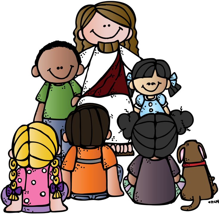 736x718 Clipart Lds Children Learning About Jesus