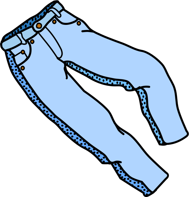 724x753 Jeans Clipart Black And White
