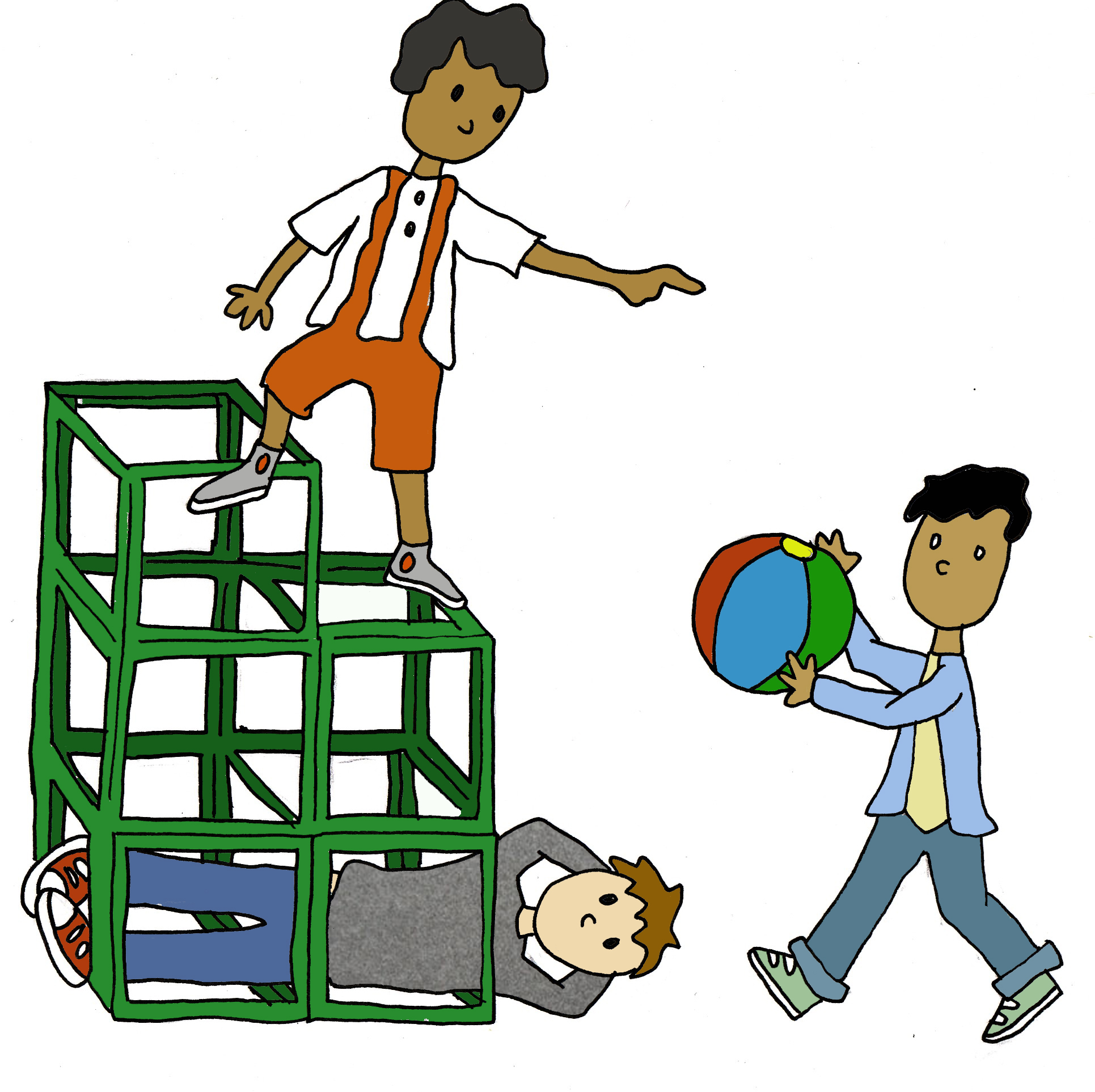 1931x1926 Kids Play Gymnasium Clipart