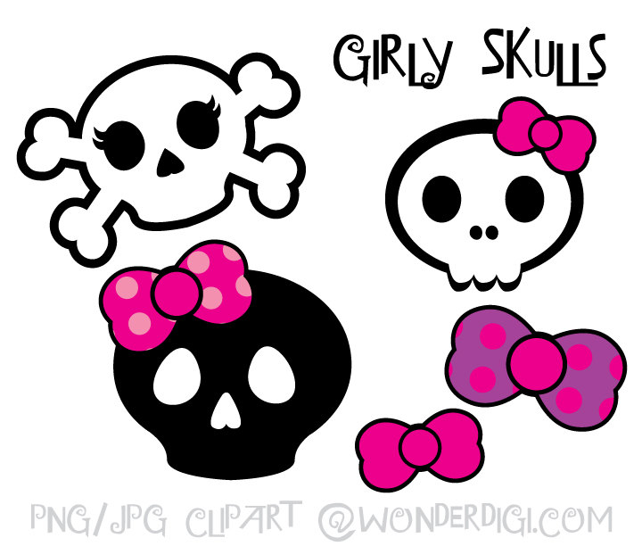 720x612 Skulls Clipart Girlie Skulls Clip Art
