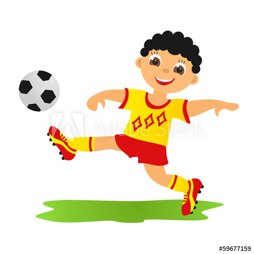 500x500 Boy Playing Football Clip Art Clip Art