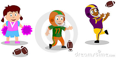 400x200 Clipart Kids Playing Football