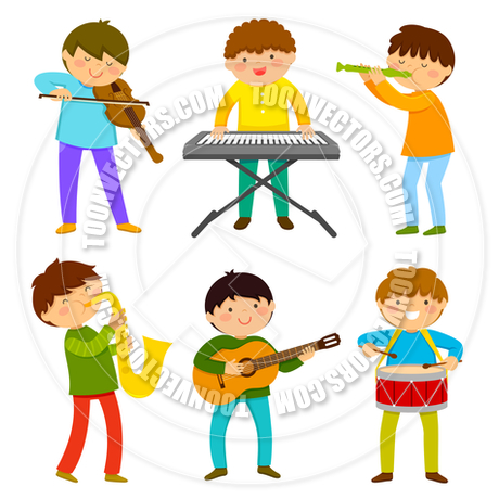 460x460 Kids Playing Music By Ayelet Keshet Toon Vectors Eps