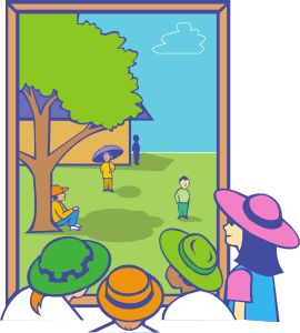 270x300 Kids Looking Out Window Clip Art