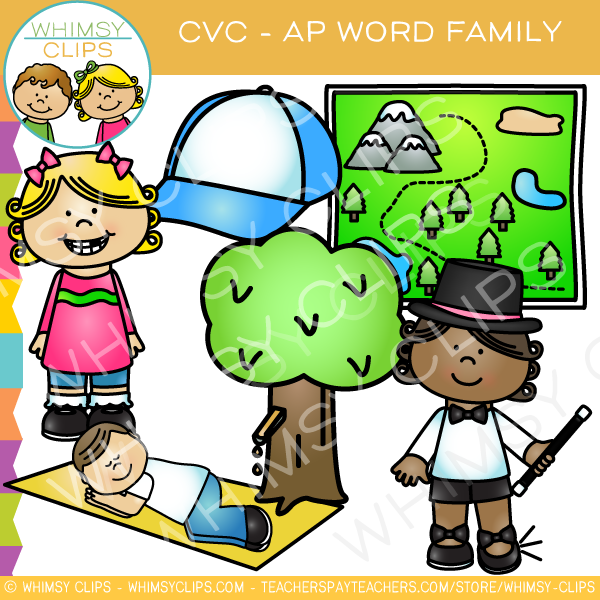 600x600 Cvc Ap Word Family Clip Art {Volume One} , Images Amp Illustrations