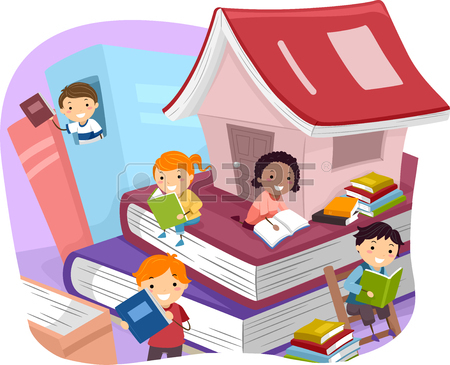 450x365 Illustration Of Stickman Kids Cleaning Their Classroom Together