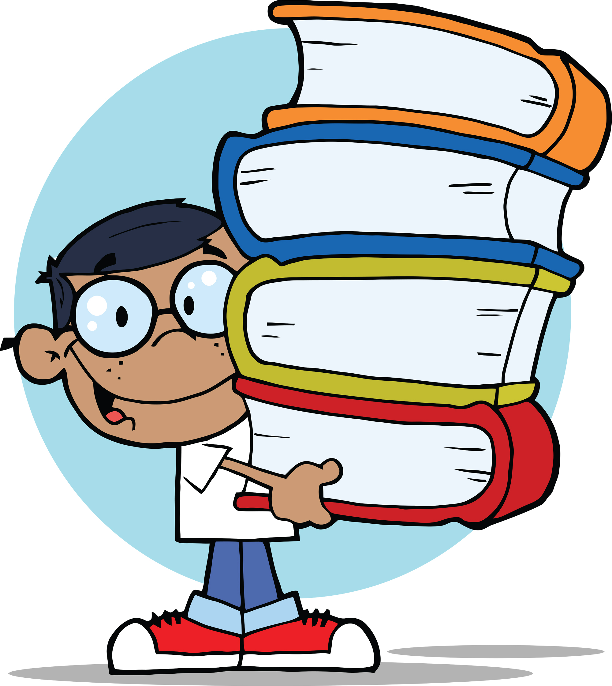 2000x2240 Student With Book Clipart