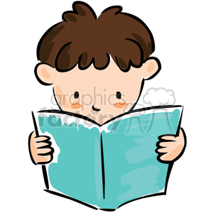 300x300 Reading Books Together Clip Art