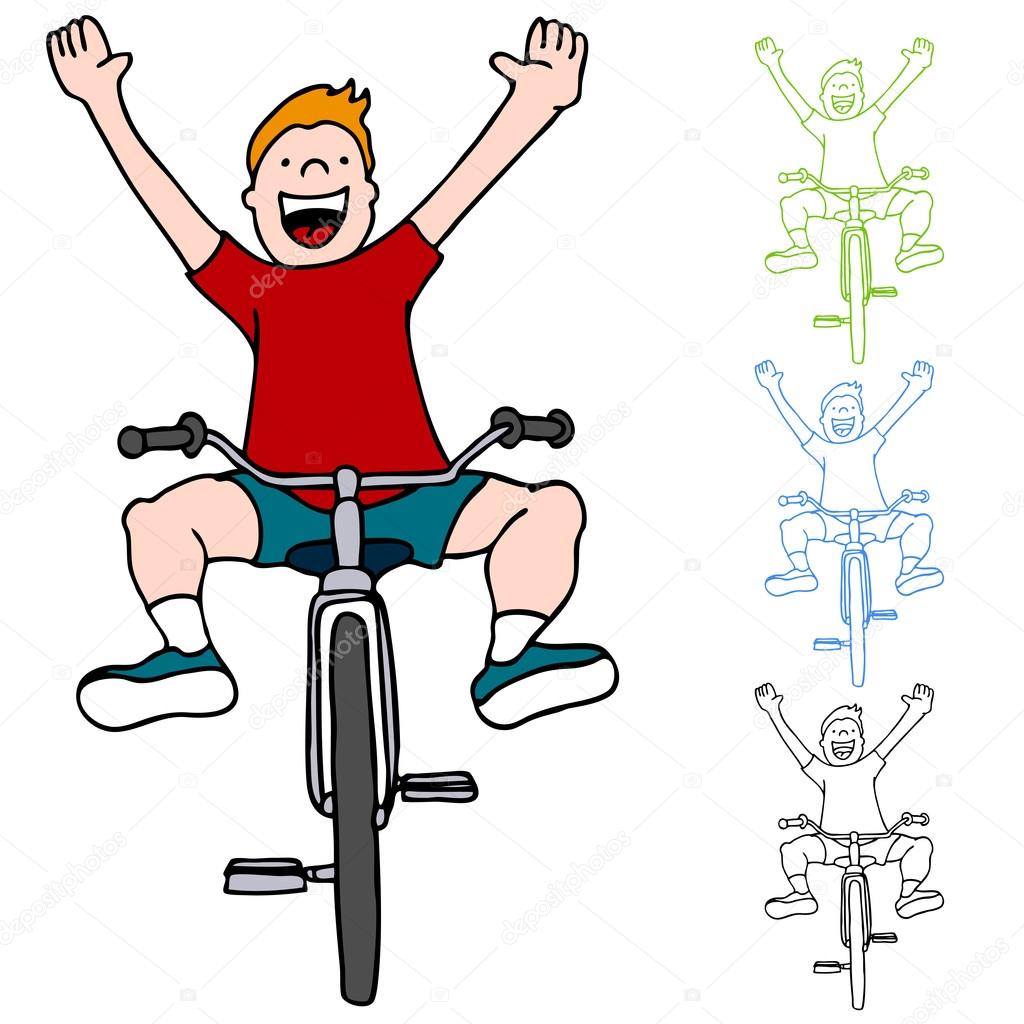 1024x1024 Riding Bicycle Without Hands Stock Vector Cteconsulting