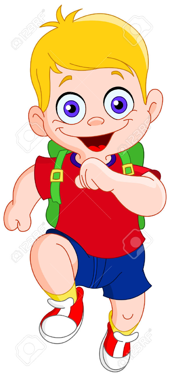587x1300 Cute Kids Running Clipart