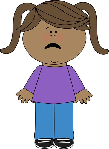 365x500 Scared Little Girl Clip Art
