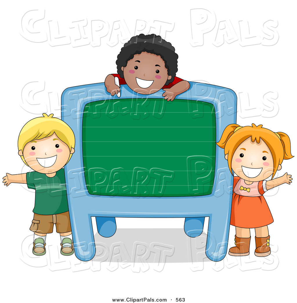 1024x1044 Pal Clipart Of A Group Of Diverse School Kids With A Blank