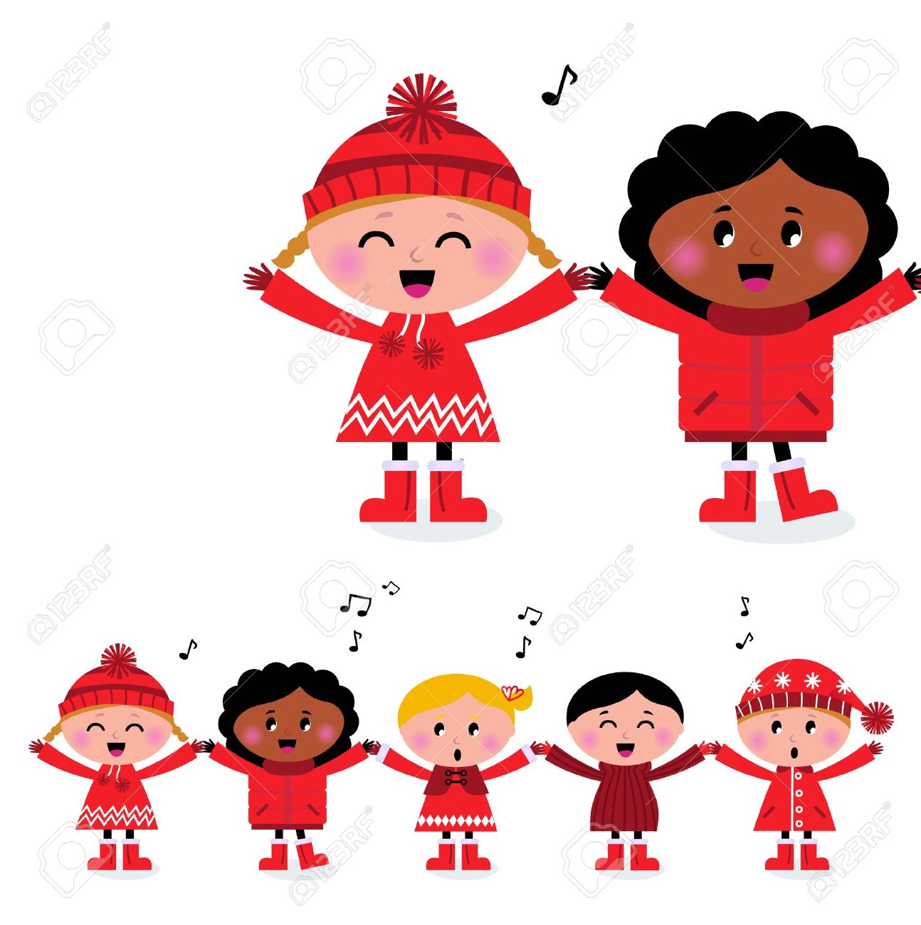 1294x1300 Best Children Singing Clipart