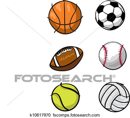 450x411 Clipart Of Kids Sports Balls K10617970