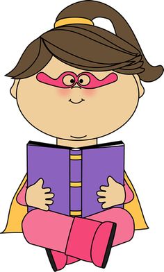 236x392 Superhero Girl Reading From Mycutegraphics Superhero Kids Clip