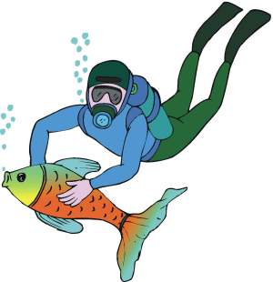 300x310 Diver Kids Swimming Clipart Free Clipart Images