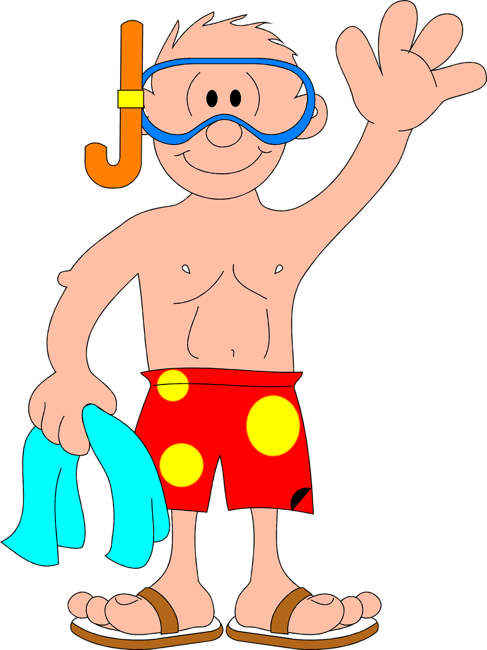 958x1280 Swimming Clipart Snorkeler