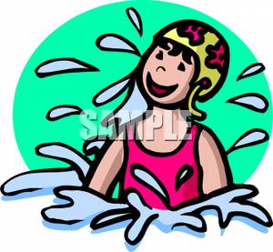 300x277 Pool Clipart Woman Swimming
