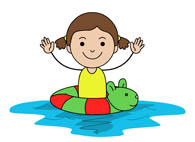 195x142 Kids Swimming Clipart