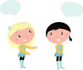 170x143 Two Girls Talking Clip Art