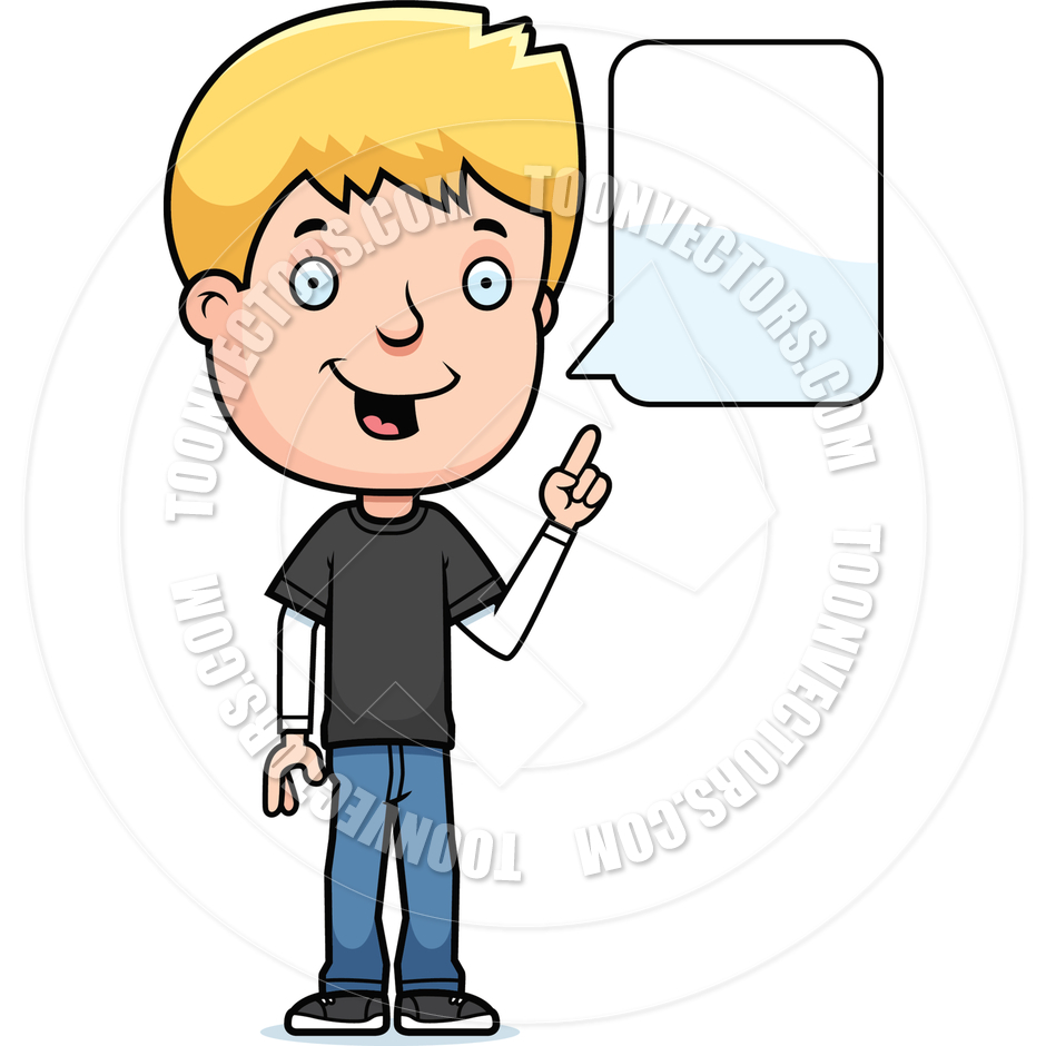 940x940 Cartoon Teen Boy Talking By Cory Thoman Toon Vectors Eps