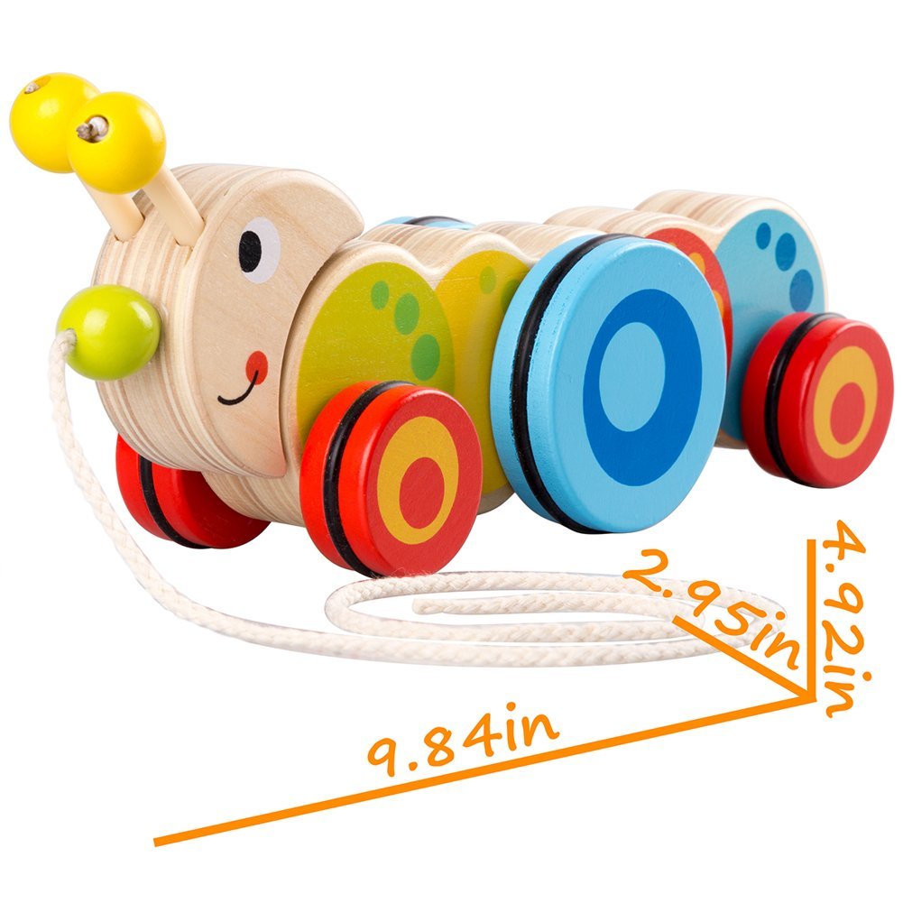 1001x1001 Wooden Pull Toys For 1 Year Old, Caterpillar Push Toy For Toddler