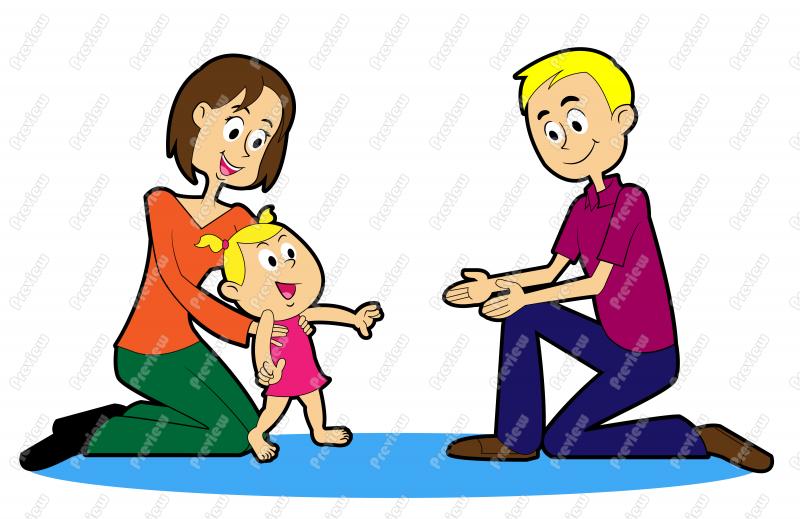 800x519 Walking Baby Clipart