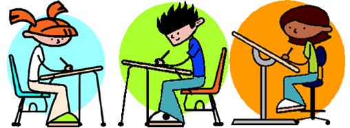 508x186 Kids Writing Together Clipart