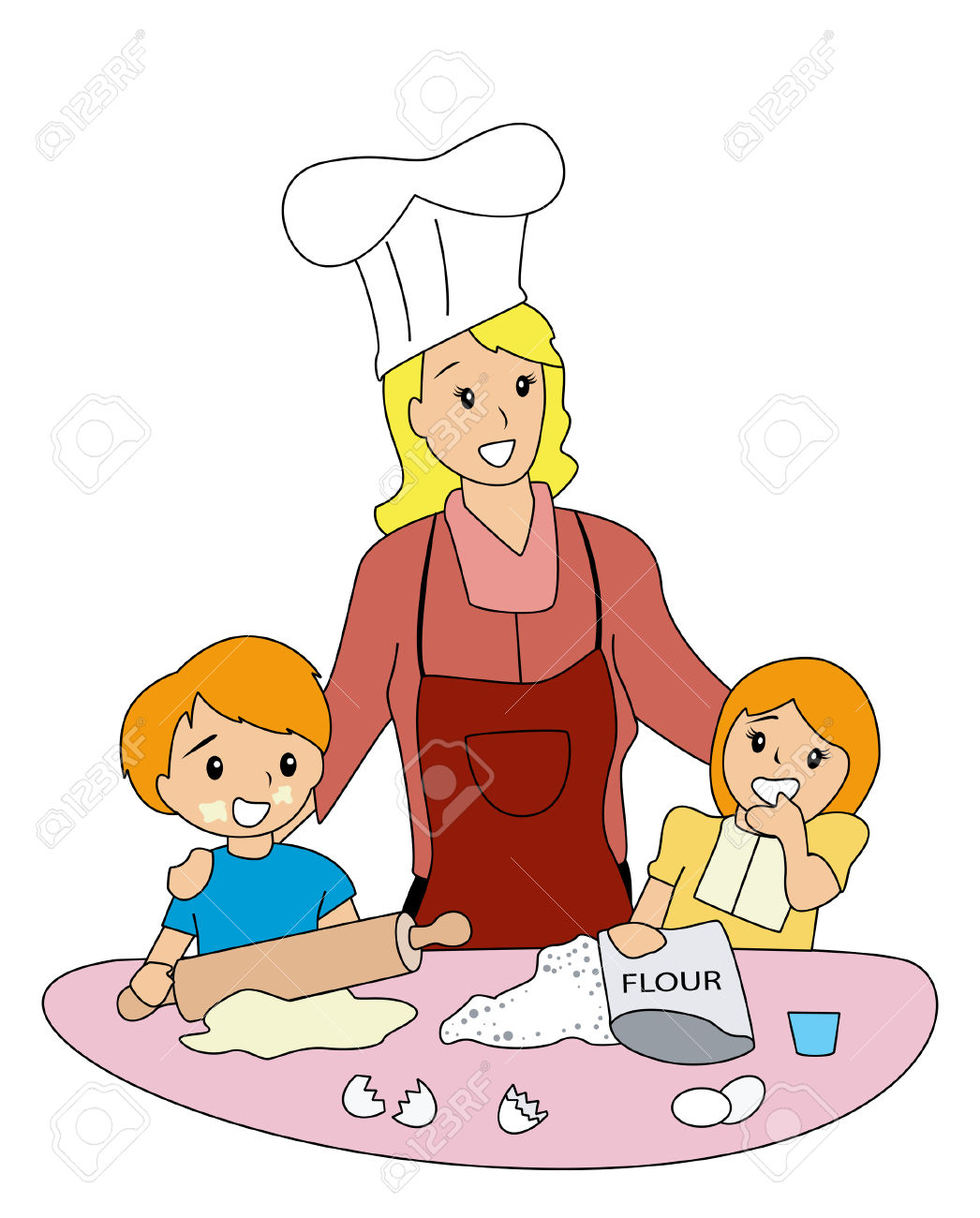 1046x1300 The Kitchen Clipart Child Baking