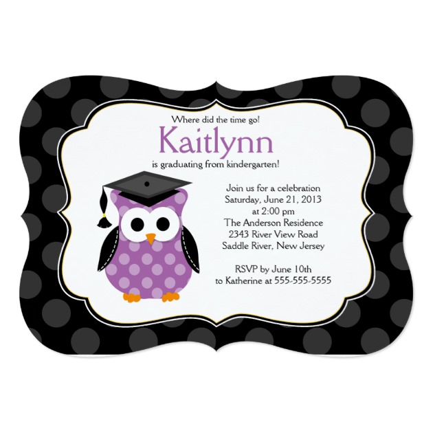 630x630 Personalized Kindergarten Graduation Invitations