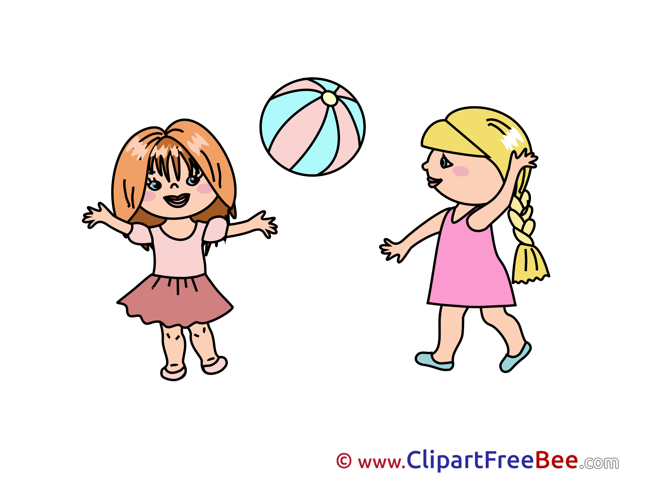 2300x1725 Ball Girls Play Download Clipart Kindergarten Cliparts