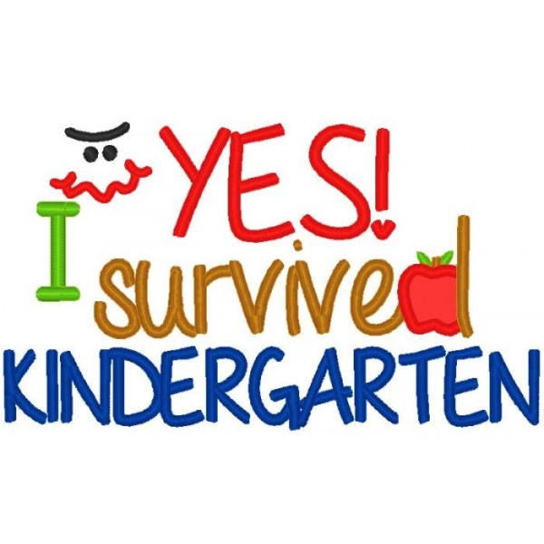 600x600 I Survived Kindergarten