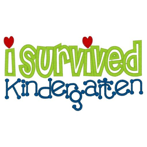 510x510 I Survived Kindergarten Tee Embroidery T Shirt