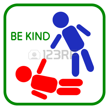 450x450 Vector Illustration Of Be Kind. Sign Help. Graphic Design Love
