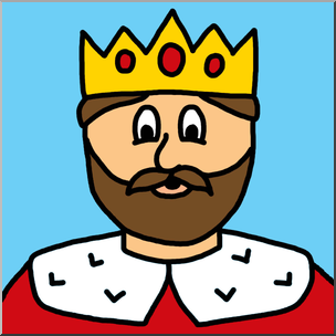 304x304 Clip Art Cartoon Faces King Color 2 I Abcteach