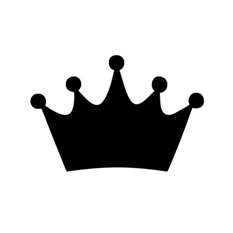 King Crown Black And White