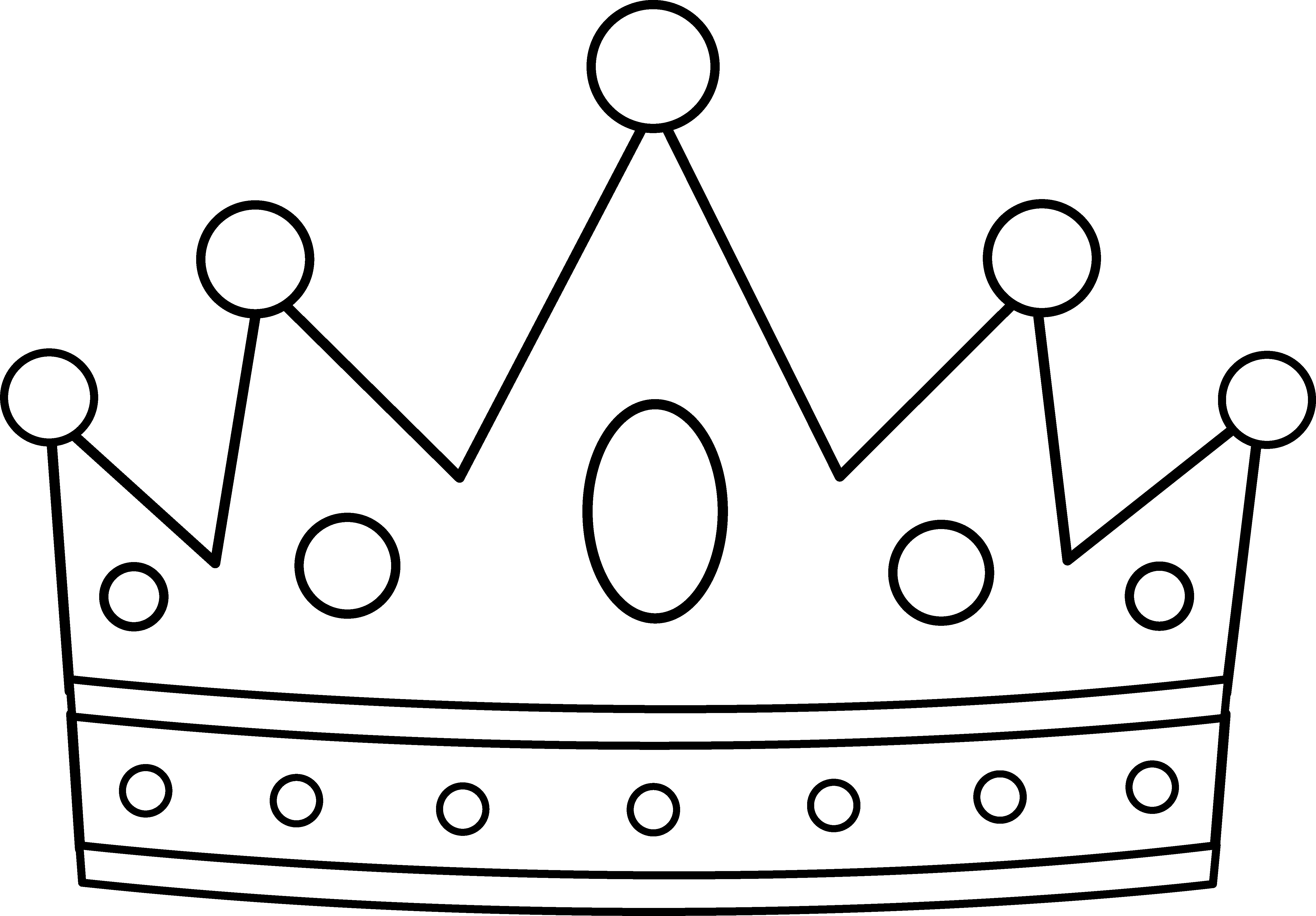 5387x3750 Crown Clipart Black Background