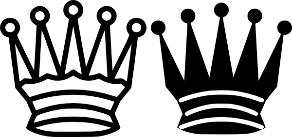 600x283 Crown King And Queen Clipart
