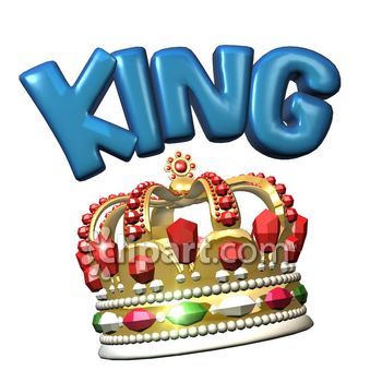 350x350 King Crown Clip Art