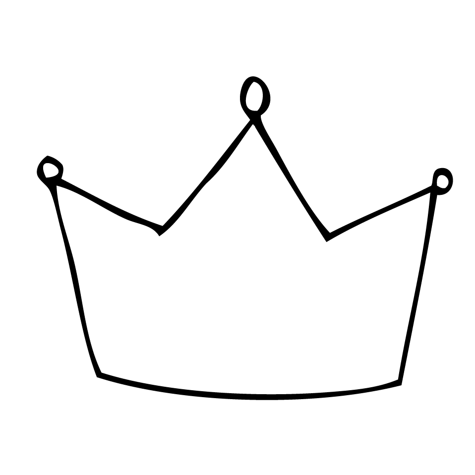 958x958 Simple King Crown Drawing King Clipart Panda